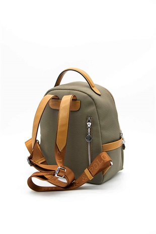 Silver & Polo SP1061 Kadın Sırt Çantası Petek L.Haki-Camel