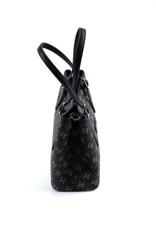 Silver & Polo SP1252 Kadın El Çantası Monogram Füme-Siyah