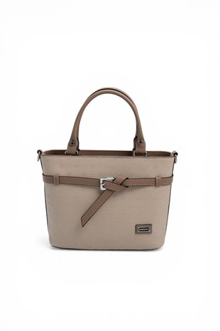 Silver & Polo SP1283 Kadın El Çantası Fashion Bej-Latte
