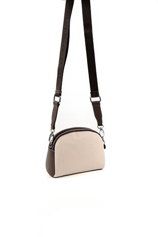 Silver & Polo Bej - Kahve SP1144 Kadın Çanta Modelleri>Çapraz Çanta