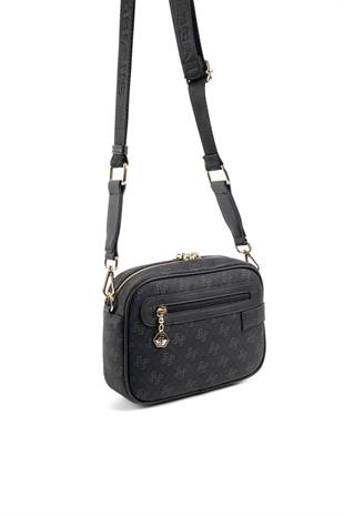 Silver & Polo SP1269 Kadın Çapraz Çanta Monogram Siyah