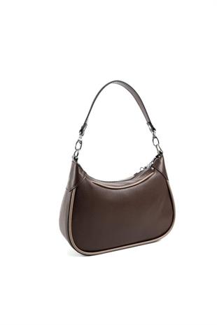 Silver Polo SP1180 Kadın Omuz Çantası Düz Kahve-Kahve-Vizon