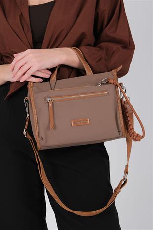 1228 Kadın El Çantası  Kahve-Taba