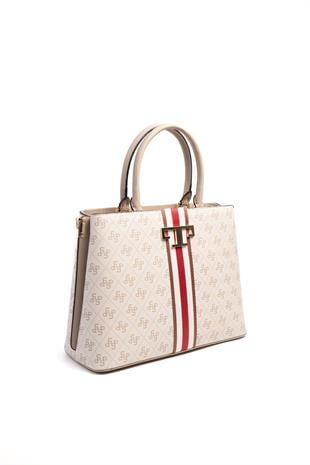 Silver & Polo Bej - Kum SP924 Kadın El Çantası