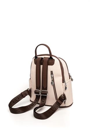 Silver & Polo Bej - Kahve SP1161 Kadın Sırt Çantası