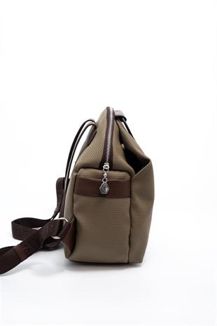 Silver & Polo SP771 Kadın Sırt Çantası Petek L.Haki-Kahve