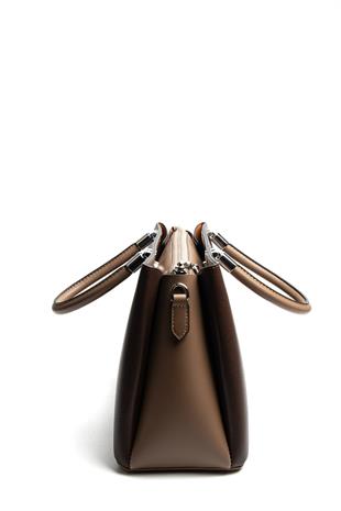 Silver & Polo SP1000 Kadın El Çantası Düz Kahve-Vizon