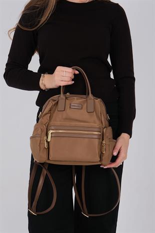 1211 Kadın Sırt Çantası  Tütün-Kahve