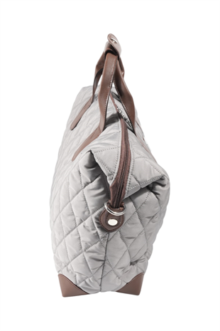 Silver & Polo SP1141 Kadın Seyahat Çantası Memory Gri-Kahve