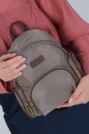 1208 Kadın Sırt Çantası  Kum-Kahve