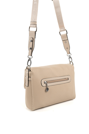 Silver & Polo SP963 Kadın Çapraz Çanta Petek Kum Beji