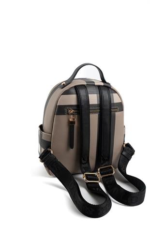 Silver & Polo SP1130 Kadın Sırt Çantası Ekose Kahve-Siyah