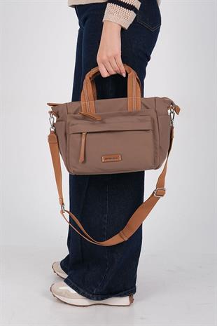 1230 Kadın El Çantası  Kahve-Taba