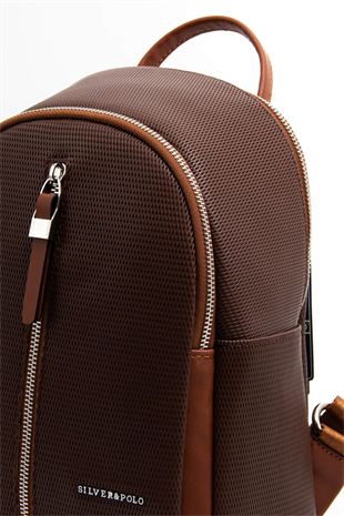 Silver & Polo SP901 Kadın Sırt Çantası Petek Kahve-Taba