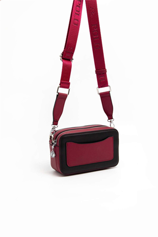 Silver & Polo SP1078 Kadın Çapraz Çanta Düz Siyah-Bordo