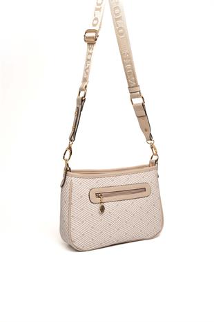 Silver & Polo Bej - Kum SP1160 Kadın Çapraz Çanta