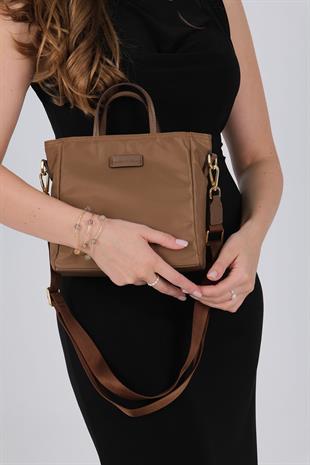 1225 Kadın El Çantası  Tütün-Kahve