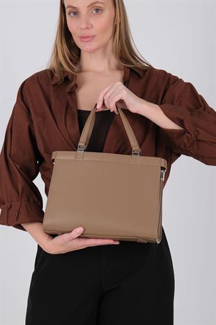 Silver & Polo SP1237 Kadın El Çantası  Vizon