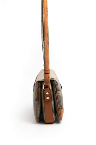 Silver & Polo SP784 Kadın Çapraz Çanta Harita Haki-A.Taba