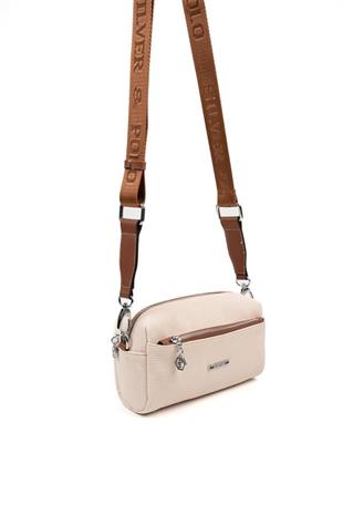 Silver & Polo SP1142 Kadın Çapraz Çanta Petek Bej-Taba