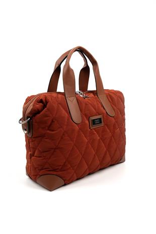 Silver & Polo Kiremit - Taba SP1152 Kadın Seyahat Çantası