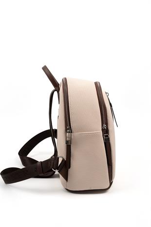 Silver & Polo Bej - Kahve SP901 Kadın Sırt Çantası