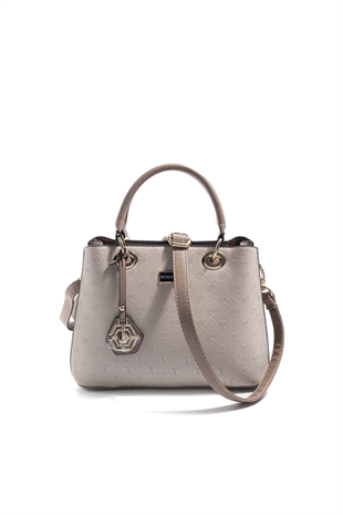 Silver & Polo SP1272 Kadın El Çantası Fashion Bej-Latte