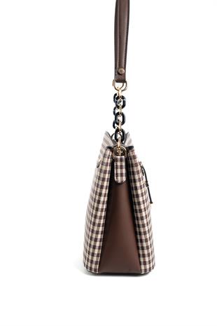 Silver & Polo Kahve Sarı - Kahve SP974 Kadın Omuz Çantası