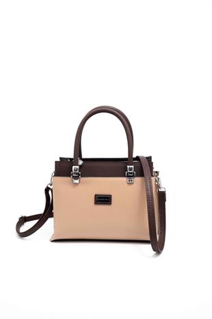 Silver & Polo SP826 Kadın El Çantası Düz Nut-Kahve