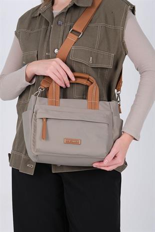 1230 Kadın El Çantası  Yeşil-Taba