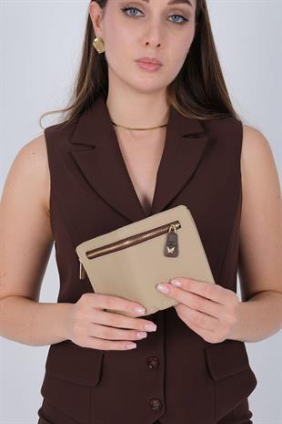 SP1197 Cüzdan & Kartlık  Bej