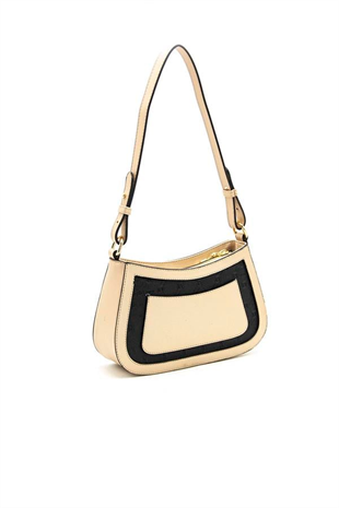 Silver & Polo SP1132 Kadın Çapraz Çanta Logolu Siyah-S.Nut