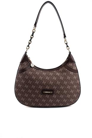 Silver & Polo Kahve - Ten SP1255 Kadın Omuz Çantası