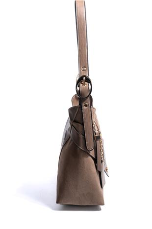 Silver & Polo SP1268 Kadın Omuz Çantası Süet Vizon-Vizon