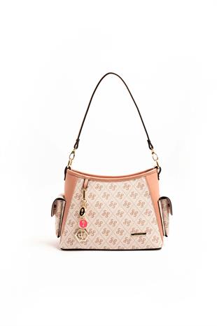 Silver & Polo Pembe - Somon SP1183 Kadın Omuz Çantası