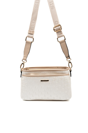 Silver & Polo SP1184 Kadın Çapraz Çanta Logolu Sedef-S.Nut