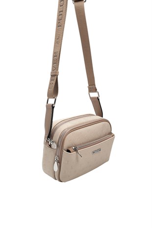 Silver Polo Bej - Latte Fashion Kadın Çapraz Çanta SP1162