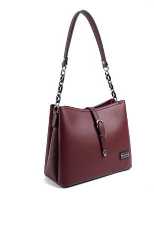 Silver & Polo Bordo SP974 Kadın Omuz Çantası