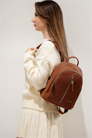 Silver & Polo SP901 Kadın Sırt Çantası Petek Taba