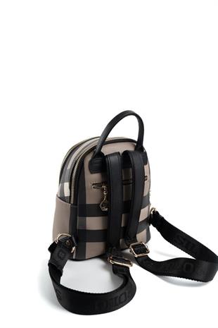 Silver & Polo SP983 Kadın Sırt Çantası Ekose Kahve-Siyah