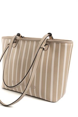 Silver & Polo Kum Bej SP1204 Kadın Omuz Çantası