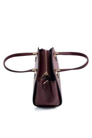 Silver & Polo SP1136 Kadın El Çantası Düz Bordo