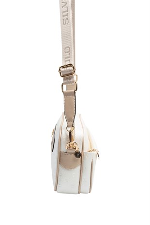 Silver & Polo SP1267 Kadın Çapraz Çanta Logolu Sedef-S.Nut