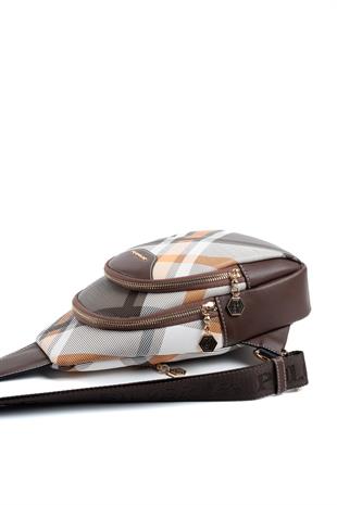 Silver & Polo Haki - Kahve SP959 Kadın Vücut Çantası
