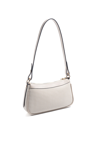 Silver & Polo SP1274 Kadın Çapraz Çanta King Desen Kum-Kum Beji