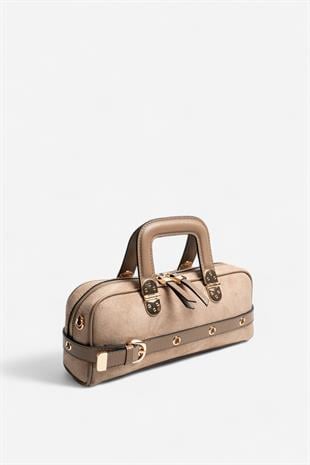 Silver & Polo SP1258 Kadın El Çantası Süet Vizon