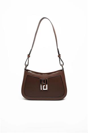 Silver & Polo SP1132 Kadın Çapraz Çanta Düz Kahve