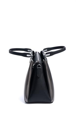 Silver & Polo SP1253 Kadın El Çantası Düz Platin-Siyah