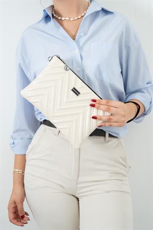 Silver & Polo Bej SP1250 Kadın Portföy & Clutch