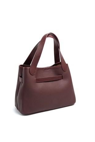 Silver Polo SP1240 Kadın Omuz Çantası Mini Rolax Bordo-Bordo